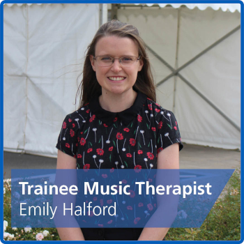 Photo of trainee music therapist, Emily Halford