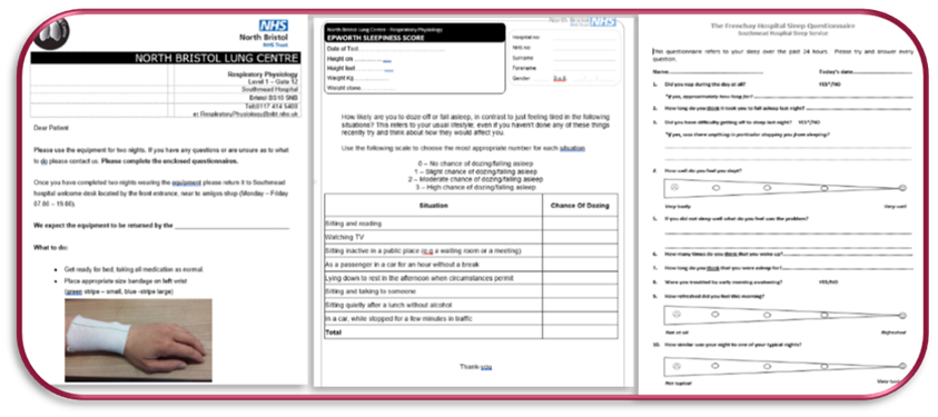 Example of patient questionnaire