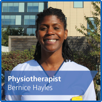 Photo of physiotherapist, Bernice Hayles
