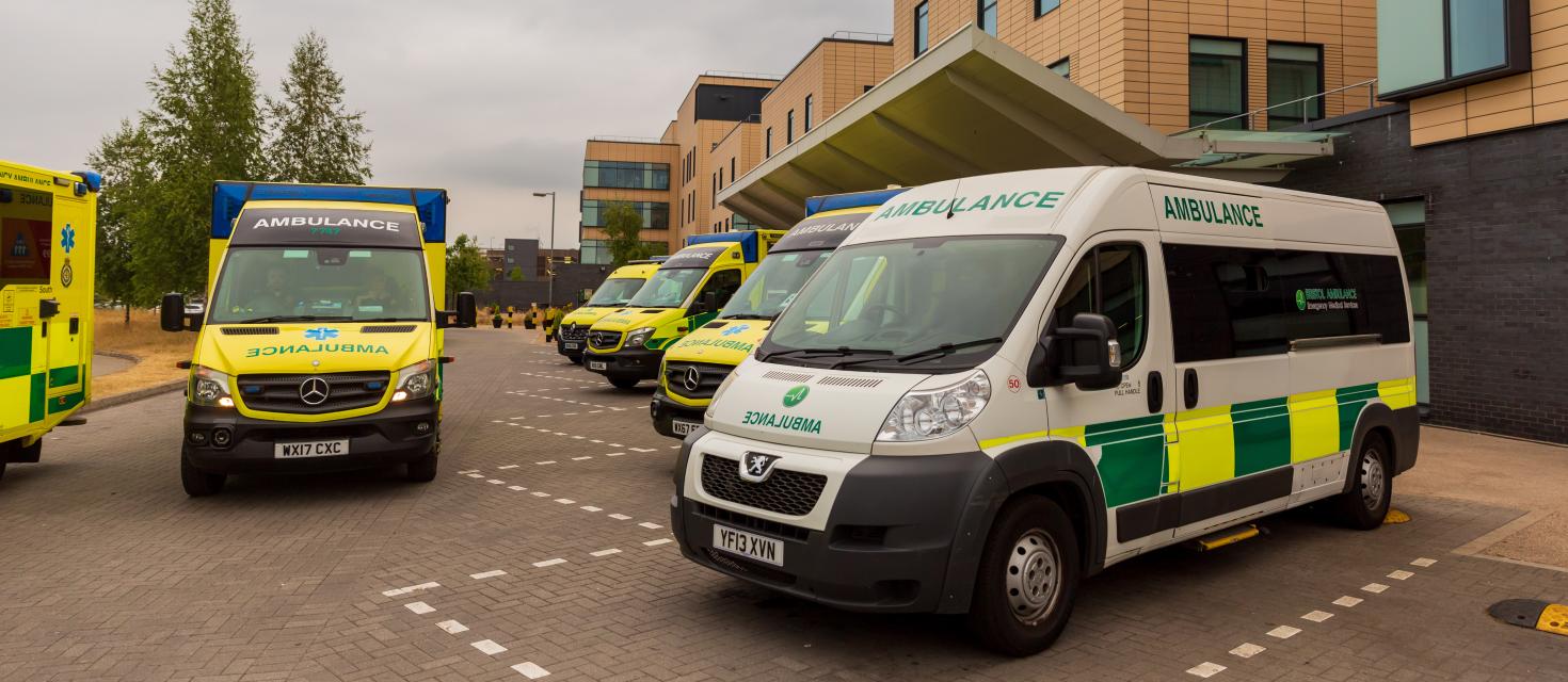 Ambulances outside Southmead ED