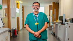 Dr Samir Patel in a ward area