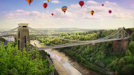 Bristol Balloon Festival over Clifton Bridge