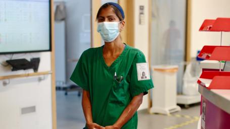 Doctor standing in a corridor