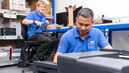 Staff members in the IT department