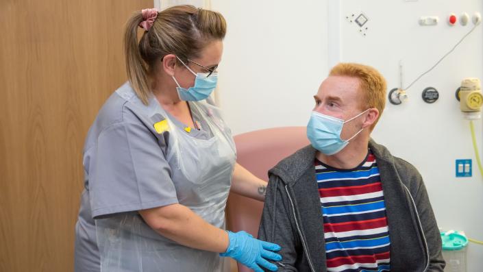 Healthcare Support Worker with Patient