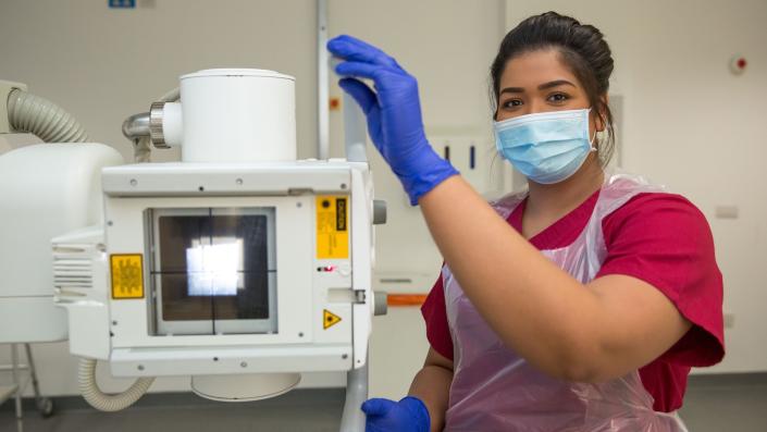 Radiographer with Equipment