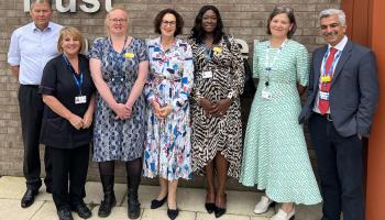 Professor Donald Peebles, Julie Northrop, Jo Crofts, Baroness Merron, Gifty Markey, Rosi Shepherd and Proffesor Sanjoy Shah.