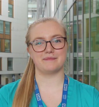 Photograph of Catherine, Pharmacist at Southmead Hospital